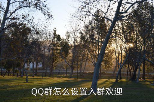 qq群怎么设置入群欢迎