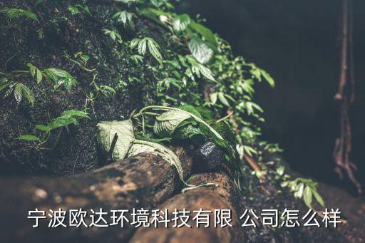  宁波欧达环境科技有限 公司怎么样