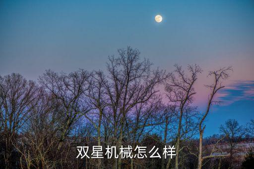 双星机械怎么样