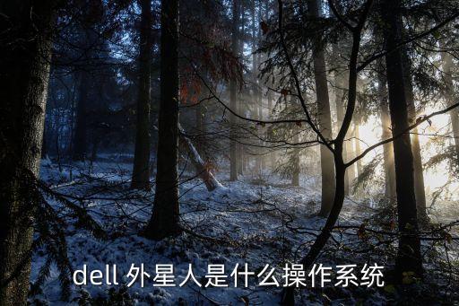 dell 外星人是什么操作系统