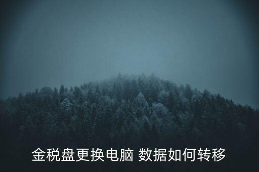 金税盘更换电脑 数据如何转移