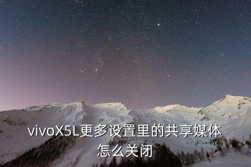 vivox5l更多设置里的共享媒体怎么关闭