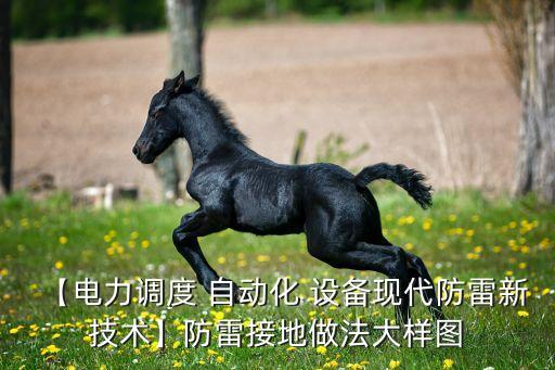 【电力调度 自动化 设备现代防雷新技术】防雷接地做法大样图