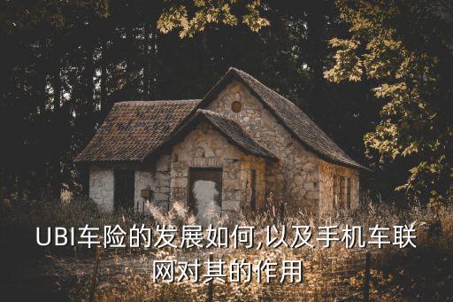 ubi车险的发展如何,以及手机车联网对其的作用