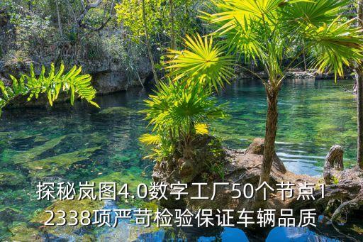 探秘岚图4.0数字工厂50个节点12338项严苛检验保证车辆品质