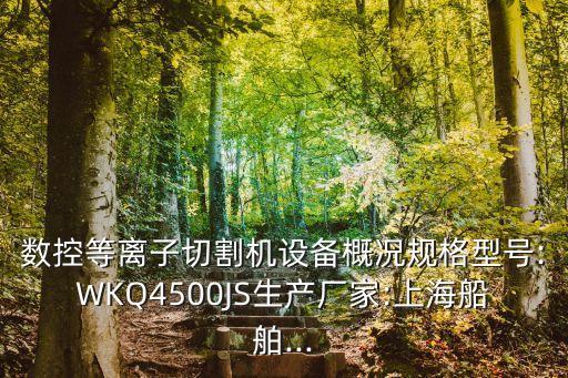 数控等离子切割机设备概况规格型号:wkq4500js生产厂家:上海船舶...