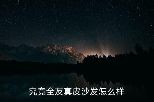 究竟全友真皮沙发怎么样