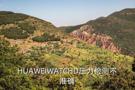 huaweiwatchd压力检测不准确