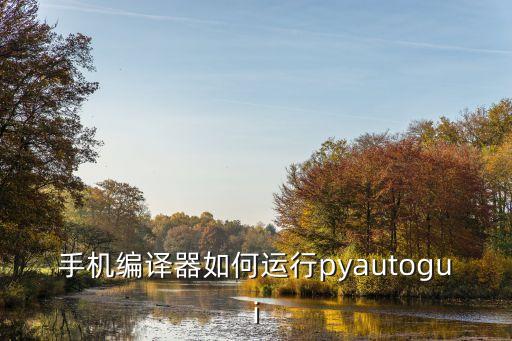 手机编译器如何运行pyautogui