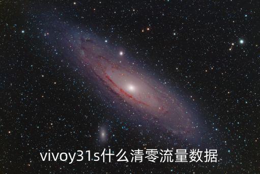 vivoy31s什么清零流量数据