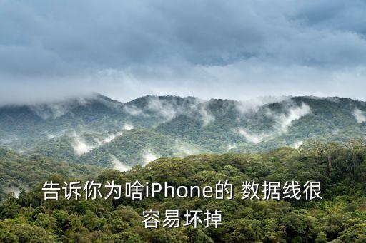 告诉你为啥iphone的 数据线很容易坏掉