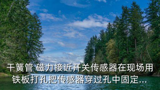 干簧管 磁力接近开关传感器在现场用铁板打孔把传感器穿过孔中固定...