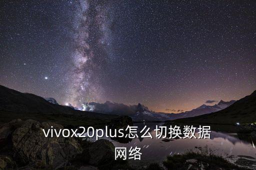 vivox20plus怎么切换数据网络