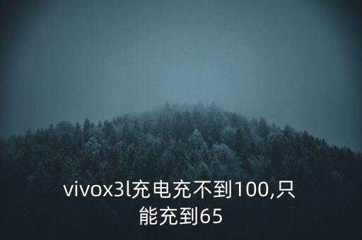 vivox3l充电充不到100,只能充到65