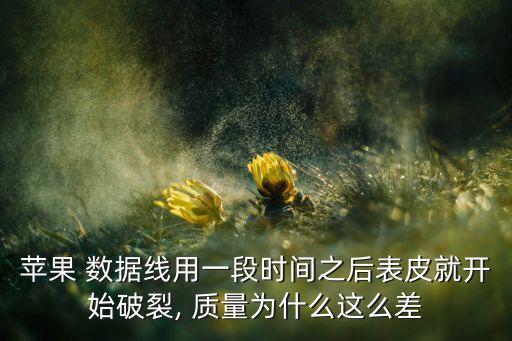 苹果 数据线用一段时间之后表皮就开始破裂, 质量为什么这么差