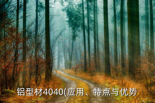 铝型材4040(应用、特点与优势