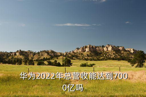  华为2022年总营收能达到7000亿吗