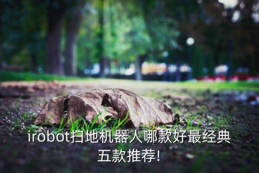 irobot扫地机器人哪款好最经典五款推荐!