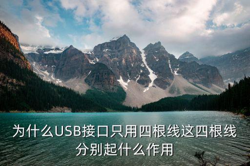 为什么usb接口只用四根线这四根线分别起什么作用