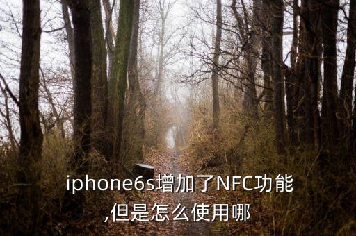  iphone6s增加了nfc功能,但是怎么使用哪