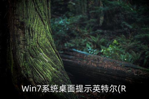 win7系统桌面提示英特尔(r