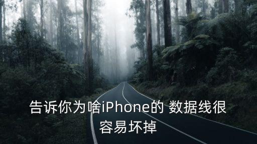 告诉你为啥iphone的 数据线很容易坏掉