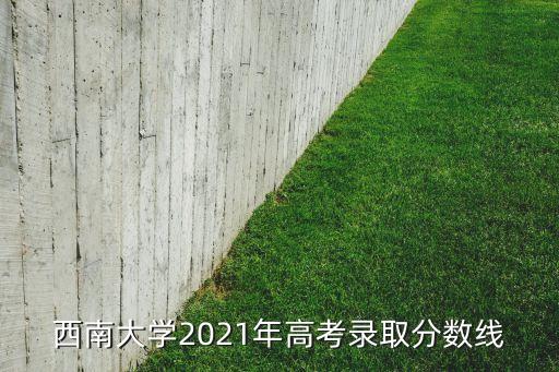 西南大学2021年高考录取分数线