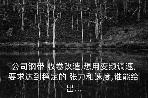 公司钢带 收卷改造,想用变频调速,要求达到稳定的 张力和速度,谁能给出...