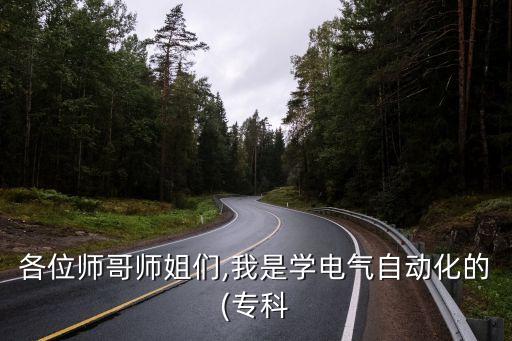 各位师哥师姐们,我是学电气自动化的(专科