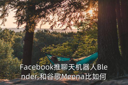 facebook推聊天机器人blender,和谷歌meena比如何