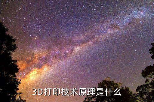 3d打印技术原理是什么