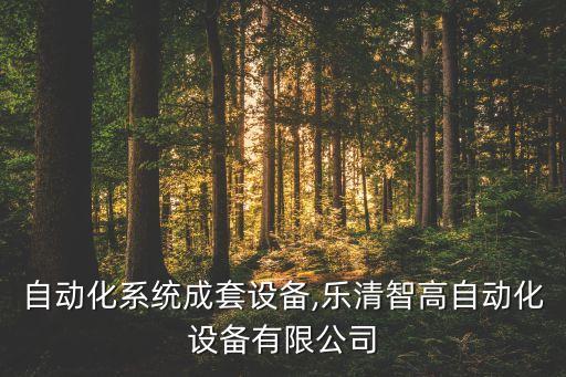 乐清自动化系统成套设备,乐清智高自动化设备有限公司