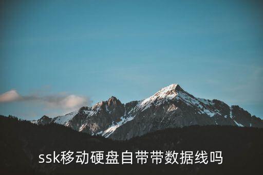 ssk移动硬盘自带带数据线吗