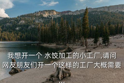 我想开一个 水饺加工的小工厂,请问网友朋友们开一个这样的工厂大概需要...