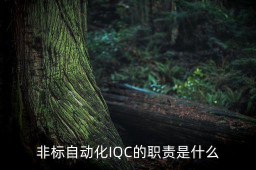 非标自动化iqc的职责是什么