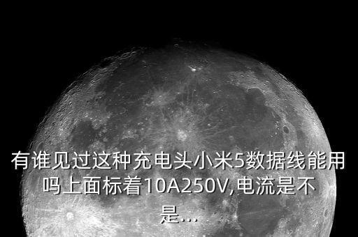 有谁见过这种充电头小米5数据线能用吗上面标着10a250v,电流是不是...