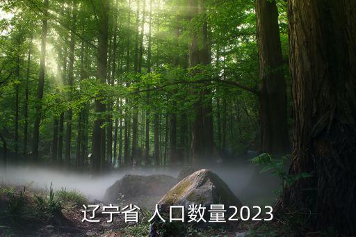 辽宁省 人口数量2023