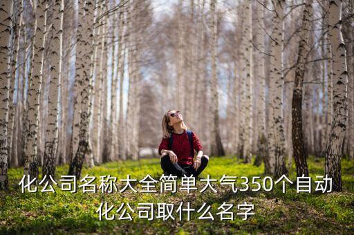 化公司名称大全简单大气350个自动化公司取什么名字