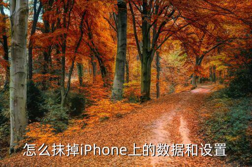 怎么抹掉iphone上的数据和设置