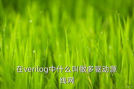 在verilog中什么叫做多驱动源线网