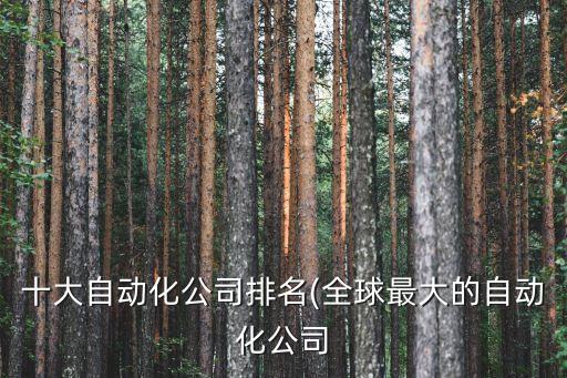 创新的自动化公司名字,适合自动化公司的名称