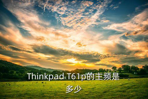 thinkpad t61p的主频是多少