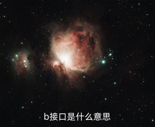 b接口是什么意思