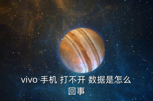 vivo 手机 打不开 数据是怎么回事